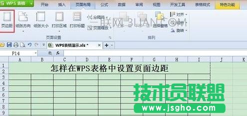 wps表格怎么調(diào)整頁(yè)邊距