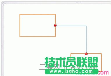 這些形狀通過連接線連接。