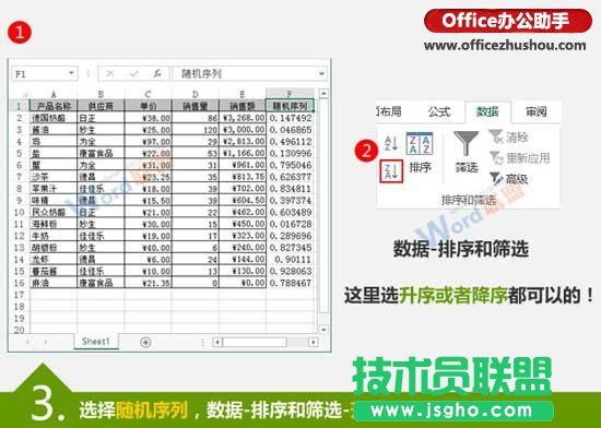使用RAND隨機(jī)函數(shù)實(shí)現(xiàn)Excel數(shù)據(jù)隨機(jī)排序的方法
