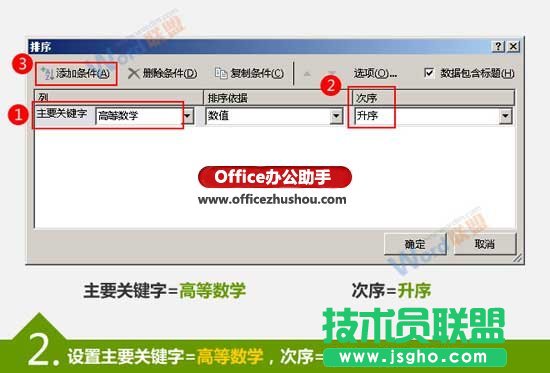 對Excel文檔中多列數(shù)據進行排序的方法