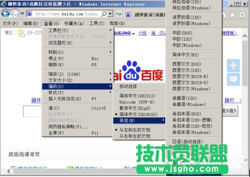 你有遇到WinXP系統(tǒng)打開網頁出現亂碼的情況嗎？(5)