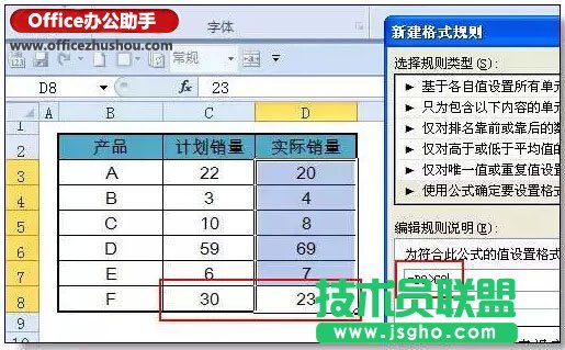 Excel條件格式出錯(cuò)率最高的一個(gè)問題：公式的引用