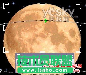 PowerPoint2003中繪制衛(wèi)星繞月球運(yùn)行模型
