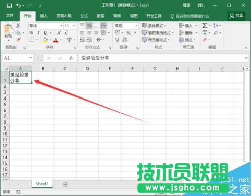 Excel2016一個(gè)單元格怎么分成兩行？Excel2016單元格分行教程