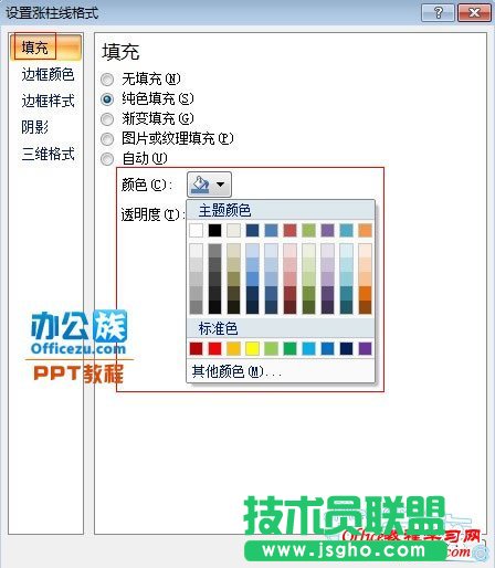 設(shè)置柱線樣式