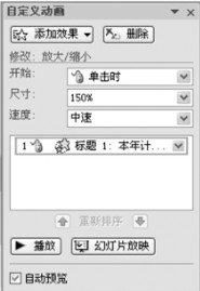 在PowerPoint演示文稿中設(shè)置自定義動畫