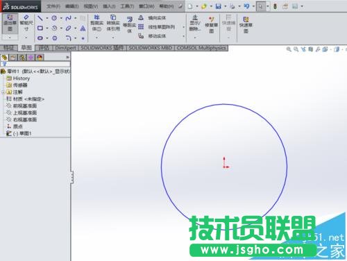 solidworks怎么拉伸凸臺(tái)?   三聯(lián)