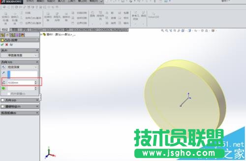 solidworks怎么拉伸凸臺(tái)?