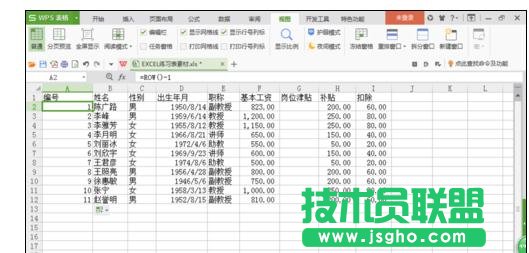 wps表格怎樣設(shè)置連續(xù)行號(hào)