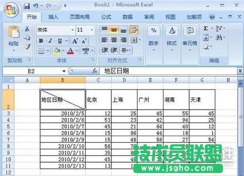 如何在Excel中畫(huà)斜線3