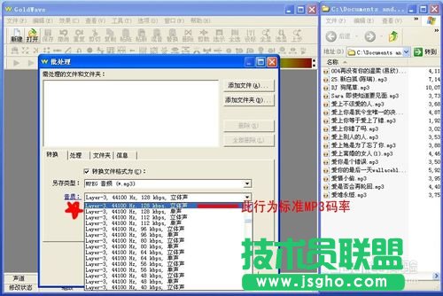 怎么規(guī)范MP3、歌曲的音質(zhì)（批處理歌曲音質(zhì)）的方法