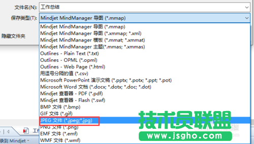 mindmanager怎么導出圖形為JPEG格式？