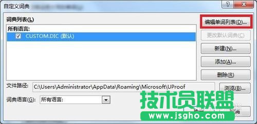 怎樣在PPT設(shè)置自定義詞典的方法