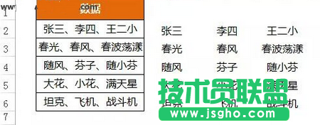 數(shù)據(jù)分列，將B列數(shù)據(jù)按頓號(hào)進(jìn)行分列。