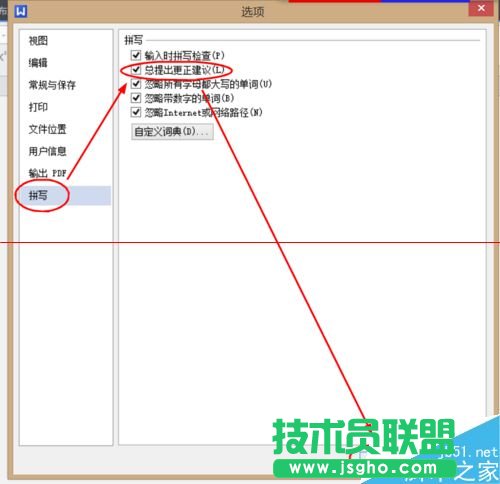 WPS文字編輯時(shí)怎么設(shè)置更正建議