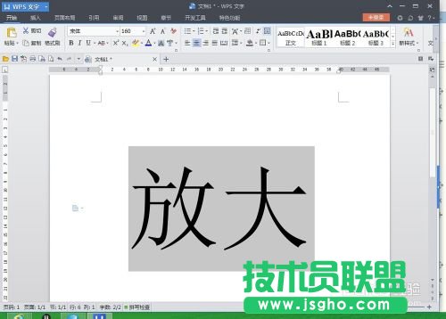wps文字中的字體無(wú)法繼續(xù)放大的解決方法