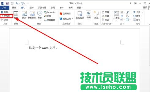 word2013如何插入一個(gè)空白頁(yè)