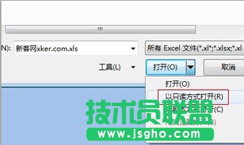 怎么以只讀方式打開excel文檔？_新客網(wǎng)