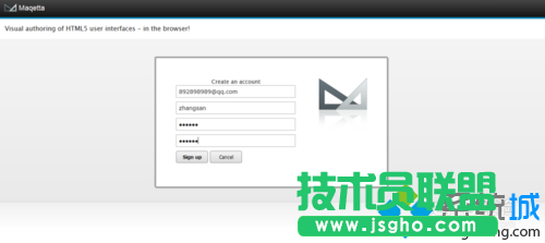 點(diǎn)擊”Sign up“