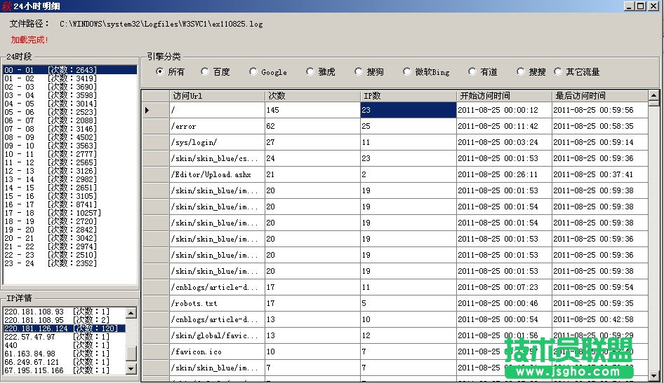IIS日志分析工具(點(diǎn)格IIS日志分析器)使用圖文教程