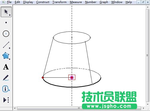 幾何畫板怎樣畫半圓？