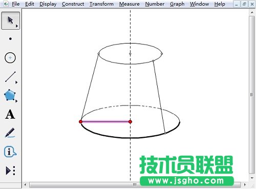 幾何畫板怎樣畫半圓？