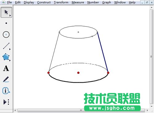 幾何畫板怎樣畫半圓？