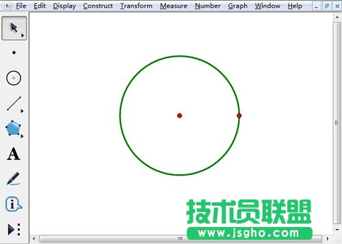 幾何畫板怎樣畫半圓？