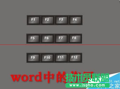 word中F1到F12功能鍵怎么使用？