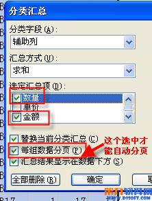 Excel自動(dòng)分頁(yè)小計(jì)怎么用？